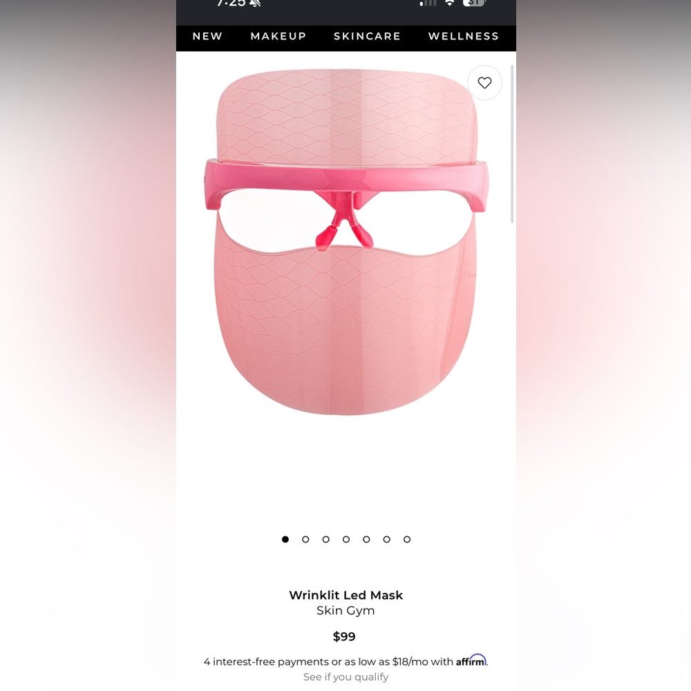 Wrinklit LED Face Mask - Pink
